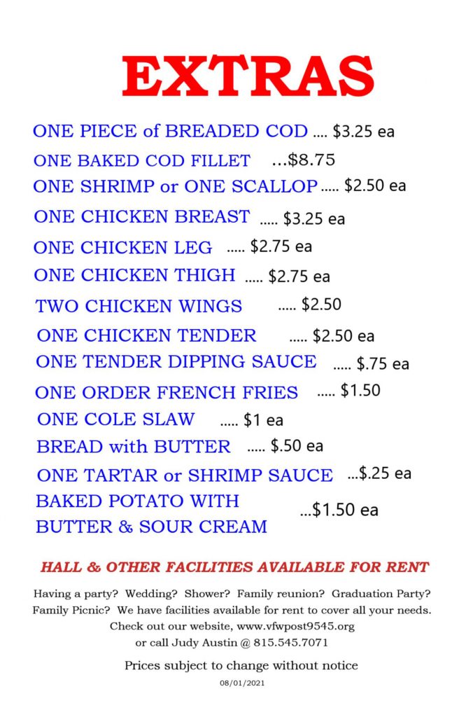 vfw fish fry near me 2021